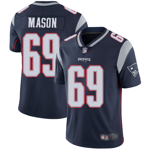 New England Patriots Football #69 Vapor Untouchable Limited Navy Blue Men Shaq Mason Home NFL Jersey->youth nfl jersey->Youth Jersey